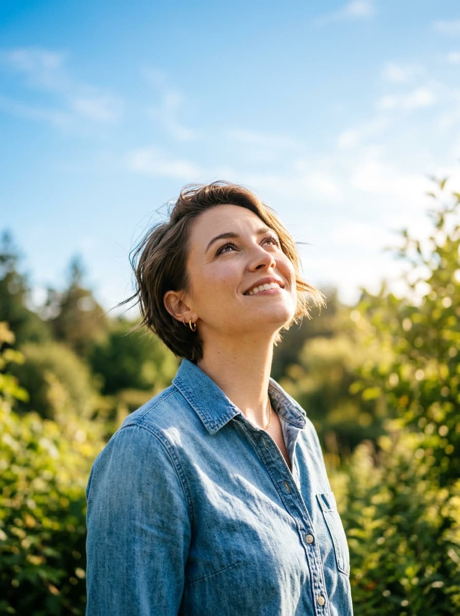 Jewellery store owner smiling outdoors